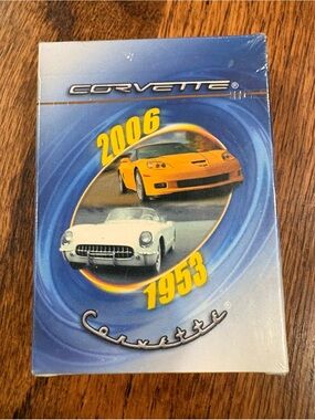 Vintage Corvette Collectible Playing Cards 1953-2006  Decks R Us. NEW UNOPENED